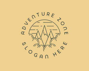 Peak Mountain Adventure logo design