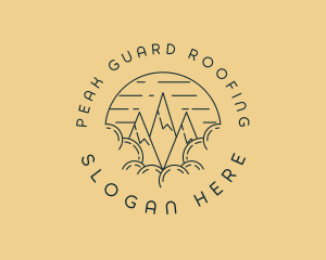 Peak Mountain Adventure logo design