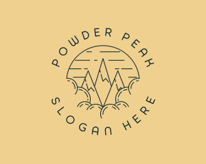 Peak Mountain Adventure logo design