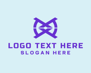 Bohemian - Tech Symbol Letter X logo design