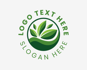 Clean - Fresh Organic Leaf logo design