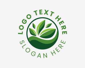 Fresh Organic Leaf Logo