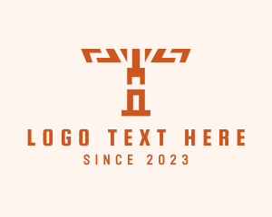 Historical - Aztec Totem Pole logo design