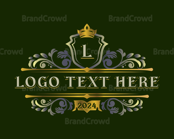 Elegant Shield Ornamental Logo