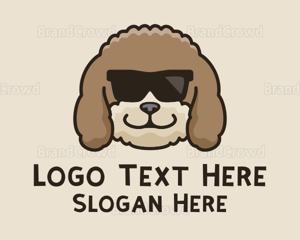 Fluffy Cool Pet Dog Logo