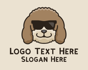 Eye Glasses - Fluffy Cool Pet Dog logo design