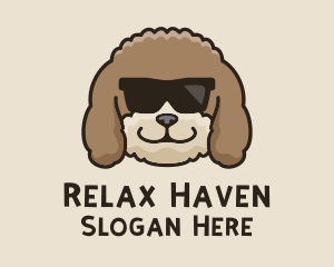 Chill - Fluffy Cool Pet Dog logo design