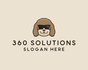 Fluffy Cool Pet Dog logo design