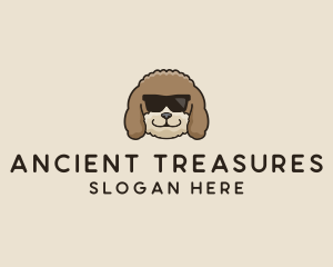 Fluffy Cool Pet Dog logo design