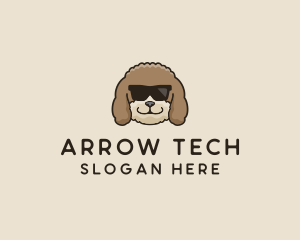 Fluffy Cool Pet Dog logo design