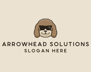 Fluffy Cool Pet Dog logo design