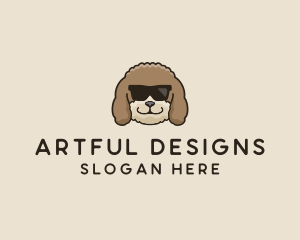 Fluffy Cool Pet Dog logo design