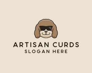 Fluffy Cool Pet Dog logo design