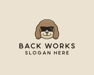 Fluffy Cool Pet Dog logo design