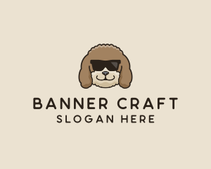 Fluffy Cool Pet Dog logo design