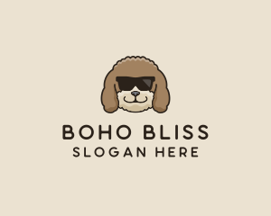 Fluffy Cool Pet Dog logo design