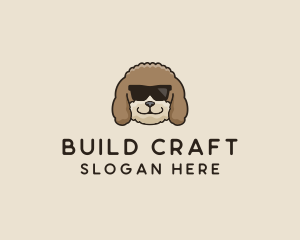 Fluffy Cool Pet Dog logo design