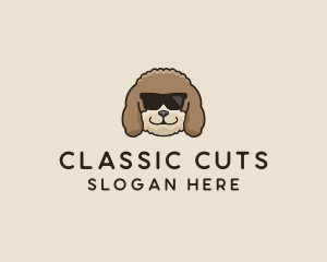 Fluffy Cool Pet Dog logo design