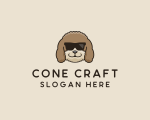 Fluffy Cool Pet Dog logo design