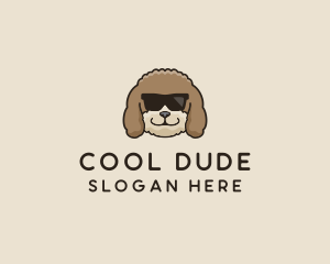 Fluffy Cool Pet Dog logo design