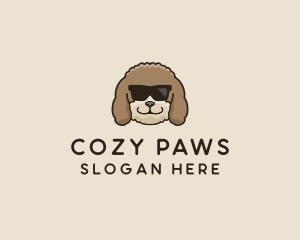 Fluffy Cool Pet Dog logo design