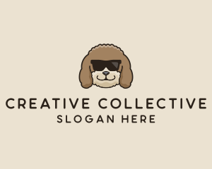 Fluffy Cool Pet Dog logo design