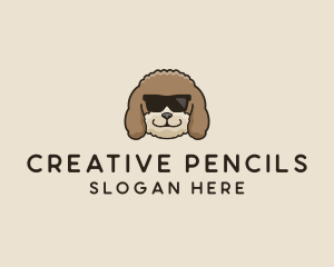 Fluffy Cool Pet Dog logo design