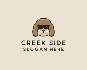 Fluffy Cool Pet Dog logo design