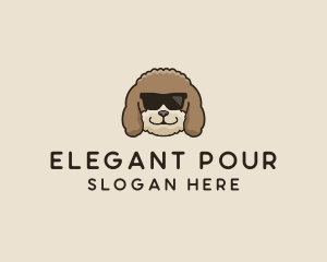 Fluffy Cool Pet Dog logo design