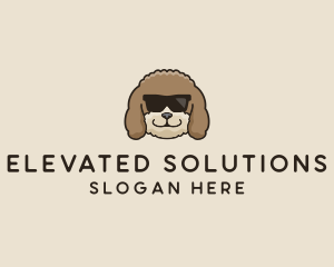 Fluffy Cool Pet Dog logo design