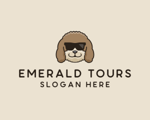 Fluffy Cool Pet Dog logo design