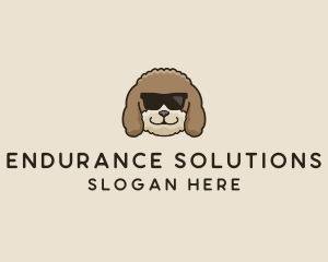 Fluffy Cool Pet Dog logo design