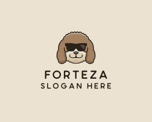 Fluffy Cool Pet Dog logo design