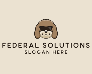 Fluffy Cool Pet Dog logo design