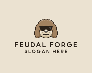 Fluffy Cool Pet Dog logo design