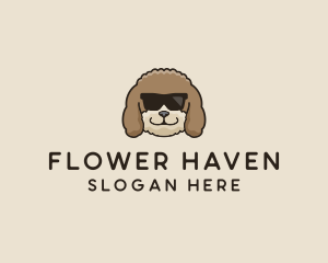 Fluffy Cool Pet Dog logo design