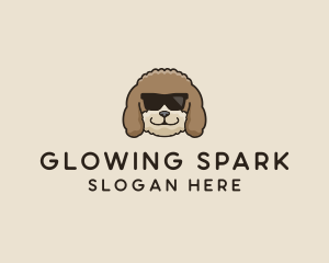 Fluffy Cool Pet Dog logo design