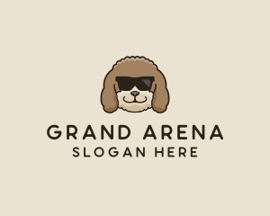 Fluffy Cool Pet Dog logo design