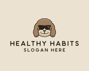 Fluffy Cool Pet Dog logo design