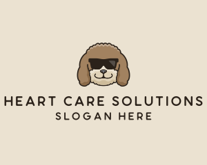 Fluffy Cool Pet Dog logo design