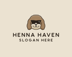 Fluffy Cool Pet Dog logo design