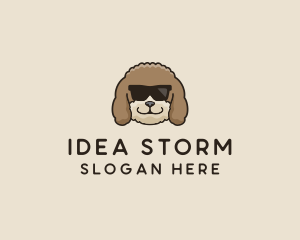 Fluffy Cool Pet Dog logo design