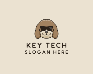 Fluffy Cool Pet Dog logo design