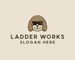 Fluffy Cool Pet Dog logo design