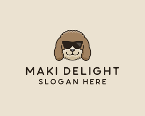 Fluffy Cool Pet Dog logo design