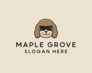 Fluffy Cool Pet Dog logo design