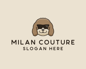 Fluffy Cool Pet Dog logo design