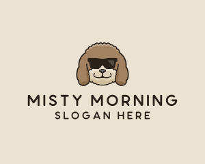 Fluffy Cool Pet Dog logo design