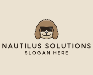 Fluffy Cool Pet Dog logo design