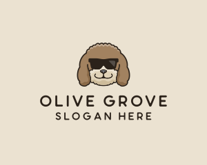 Fluffy Cool Pet Dog logo design